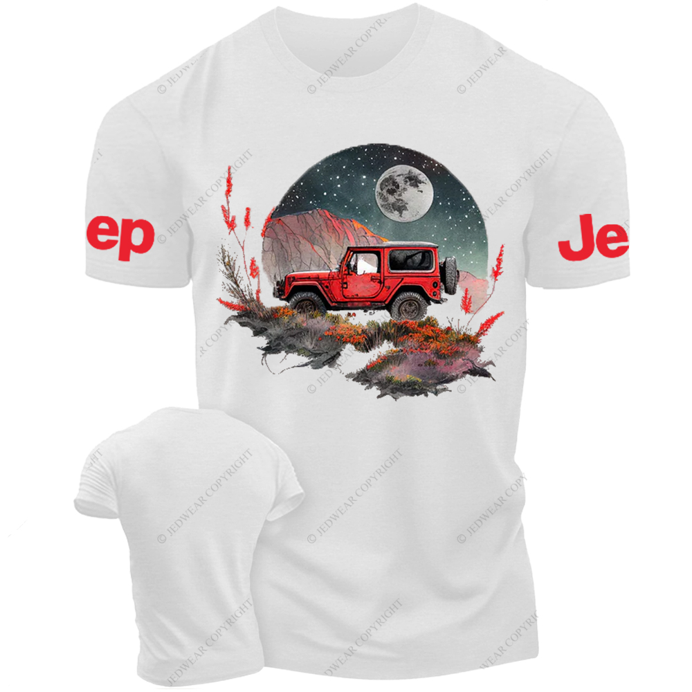 Red Car Full Moon Jp T-Shirt