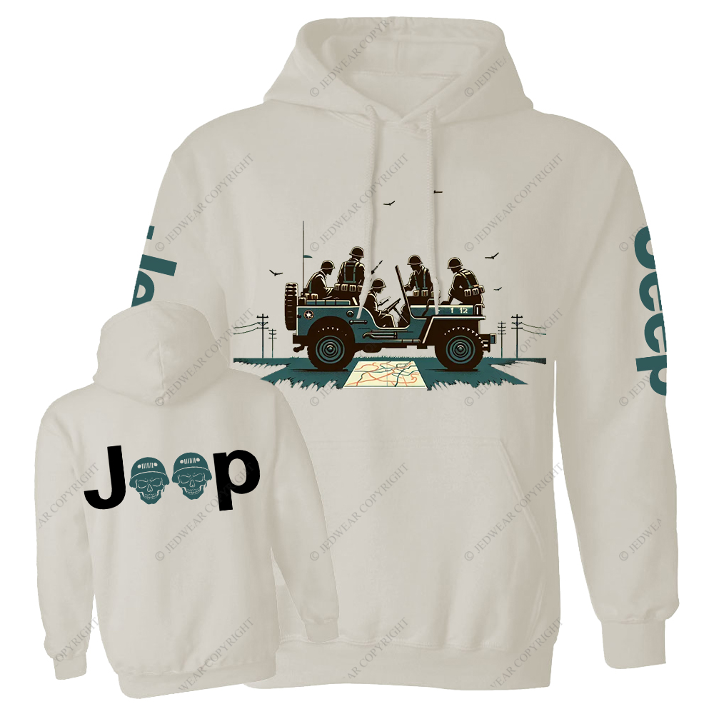 Retro Military Soldiers Jp Casual Hoodie