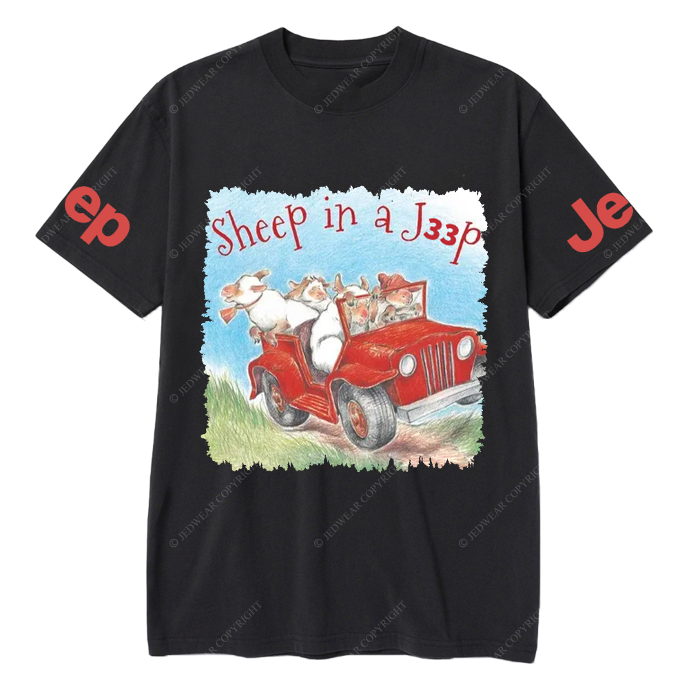 Sheep In A Car Jp T-Shirt