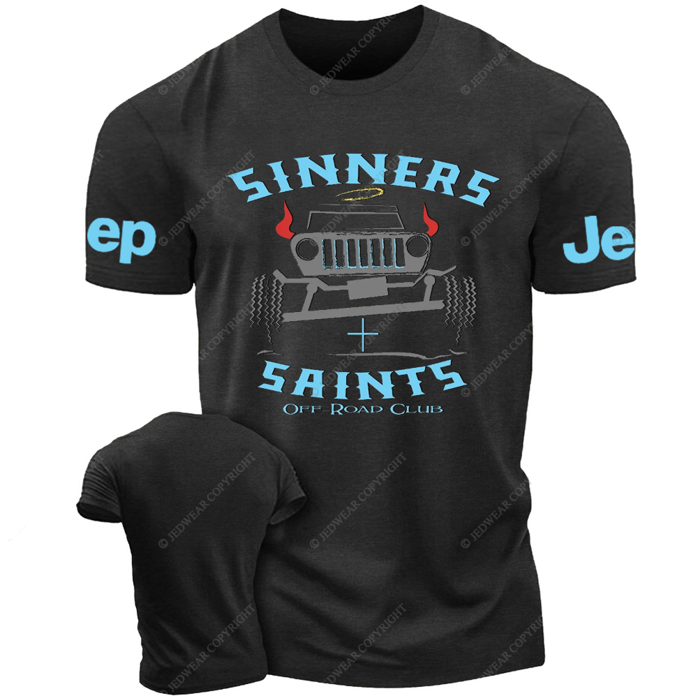 Sinners and Saints District Religion Jesus Jp T-Shirt
