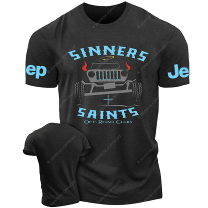 Sinners and Saints District Religion Jesus Jp T-Shirt