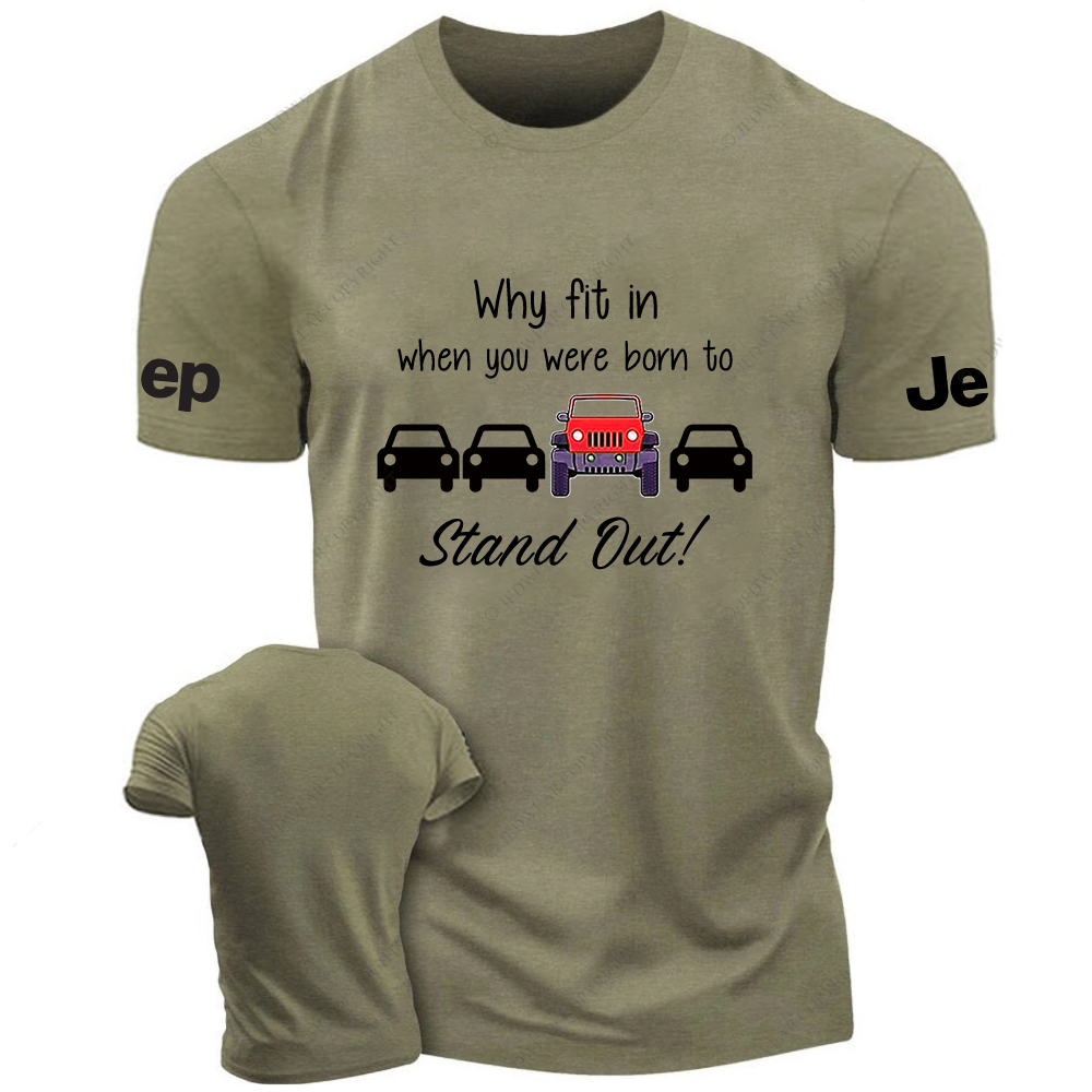 Red Wrangler Why Fit In When You Were Born To Stand Out Jp T-Shirt