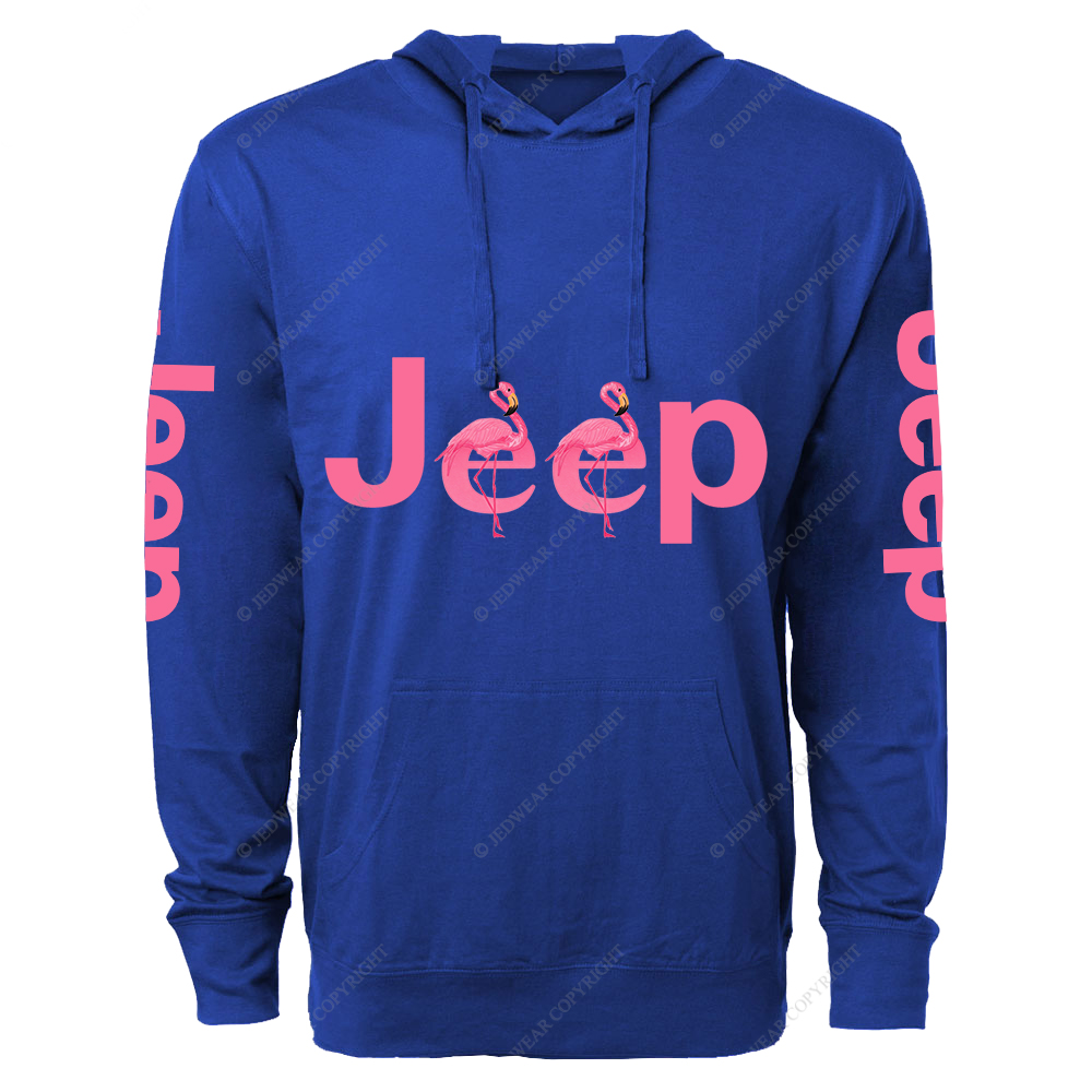 Pink Swan Flamingo Jp Lightweight Hoodie