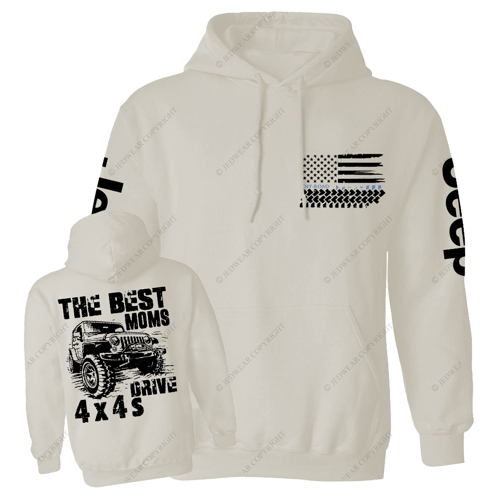 The Best Moms Drive 4x4 Jp Casual Hoodie