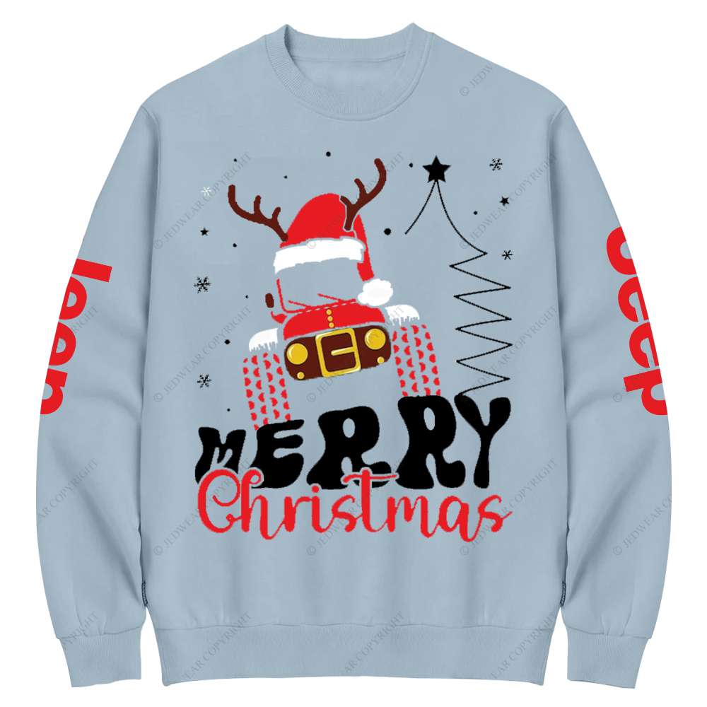 Christmas Offroad Car Jp Crew Neck Sweatshirt