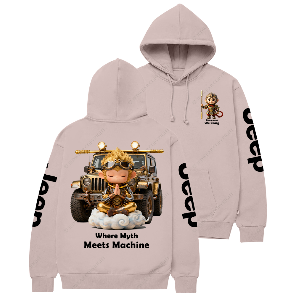 Steampunk Wukong Where Myth Meets Machine Jp Casual Hoodie