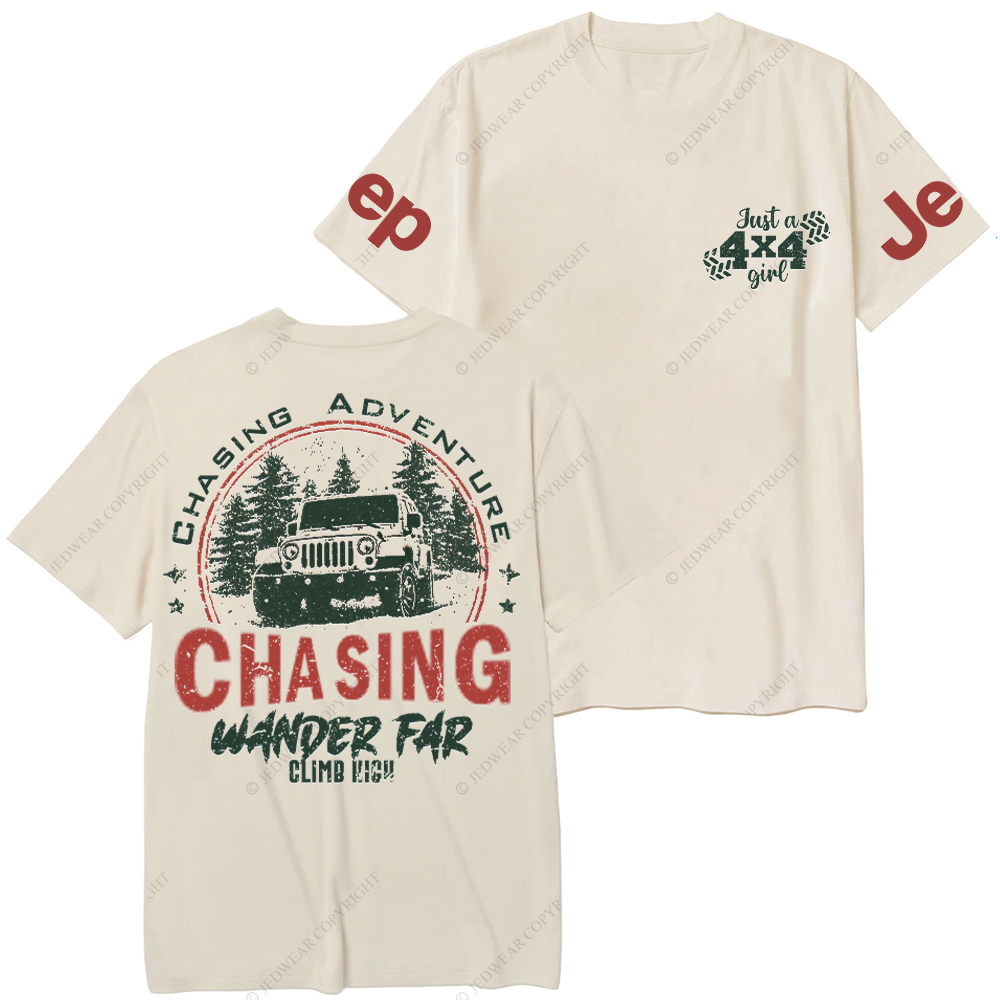 Chasing Adventure Climb High Wander Far Jp T-Shirt
