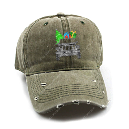 Merry Christmas Bling Car Jp Baseball Cap