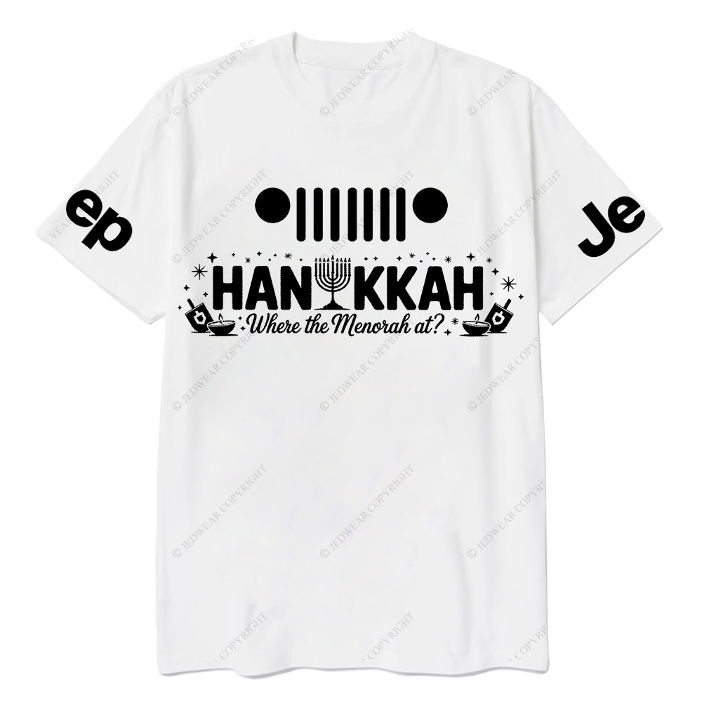 Funny Hanukkah Jewish Holiday Dreidel Menorah Joke Judaism Jp T-Shirt