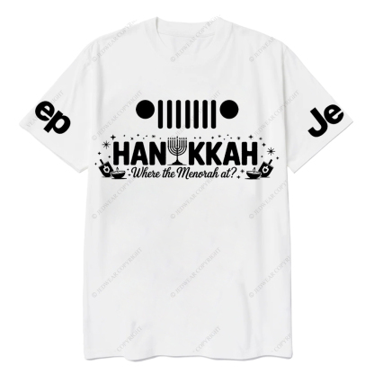 Funny Hanukkah Jewish Holiday Dreidel Menorah Joke Judaism Jp T-Shirt