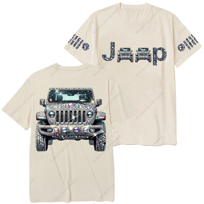 Bling Sparkle Rhinestone Car Glam Girl Jp T-Shirt