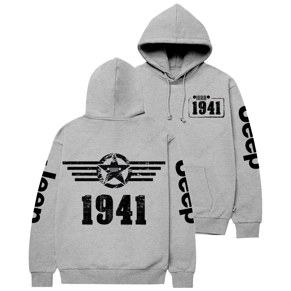 Since 1941 Military Star Rectangle Time Jp Casual Hoodie