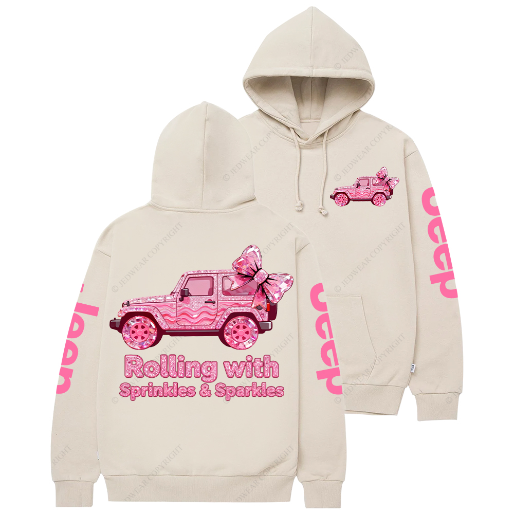Rolling With Sprinkles Sparkles Candy Style Jp Casual Hoodie