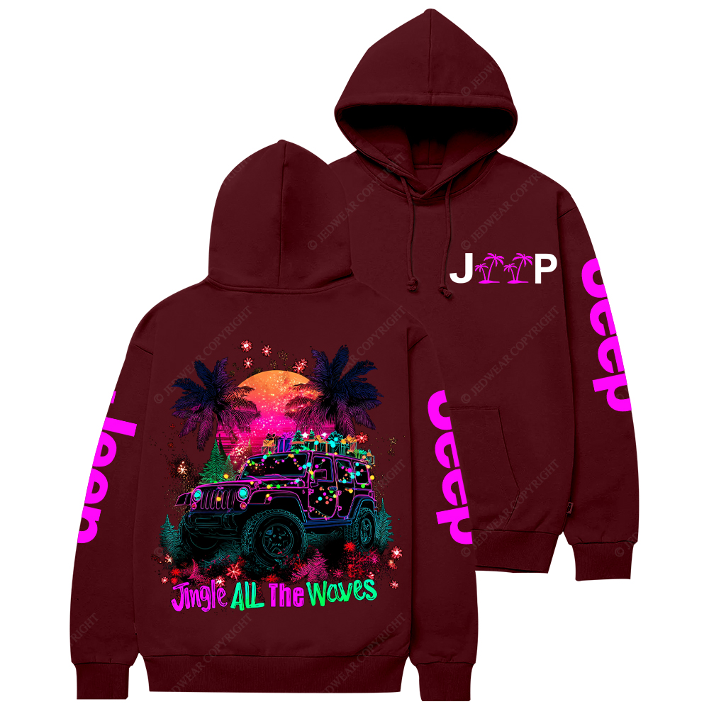 Jingle All the Waves Jp Casual Hoodie