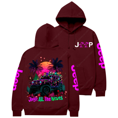 Jingle All the Waves Jp Casual Hoodie