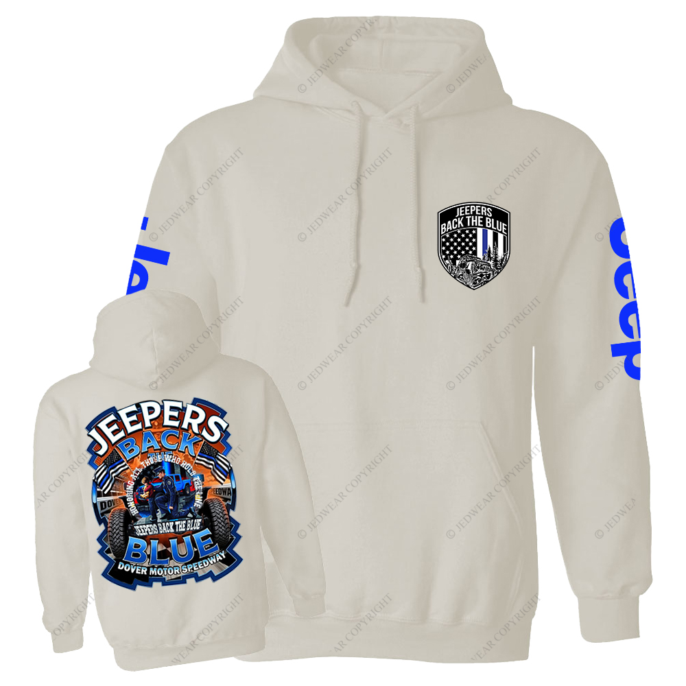 Police Jeepers Back The Blue Dover Motor Speedway Jp Casual Hoodie