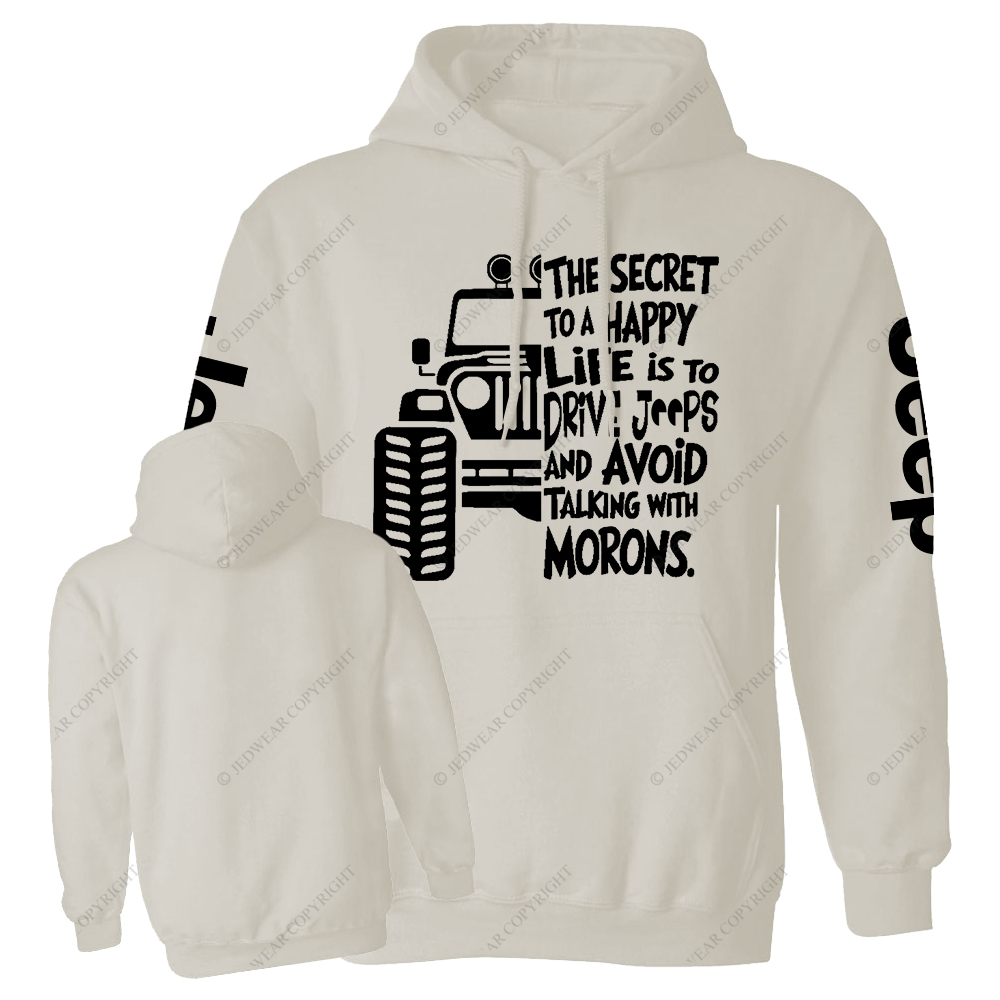 The Secret To A Happy Life Is To Drive Jp Casual Hoodie