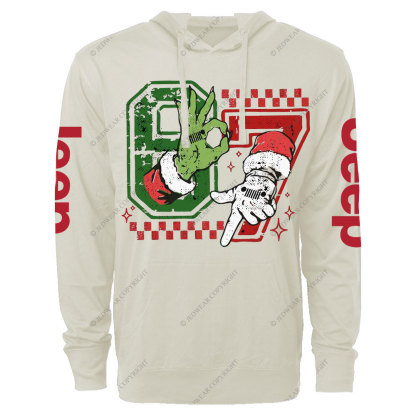 Funny Six Seven Jpmas Oversized Lightweight Hoodie
