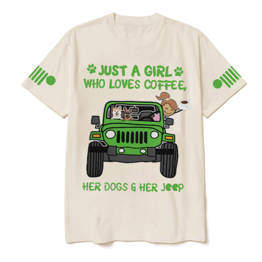 Just A Girl Who Love Coffee Jp Car T-Shirt