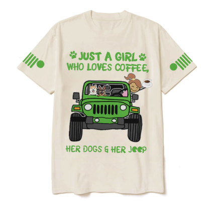 Just A Girl Who Love Coffee Jp Car T-Shirt