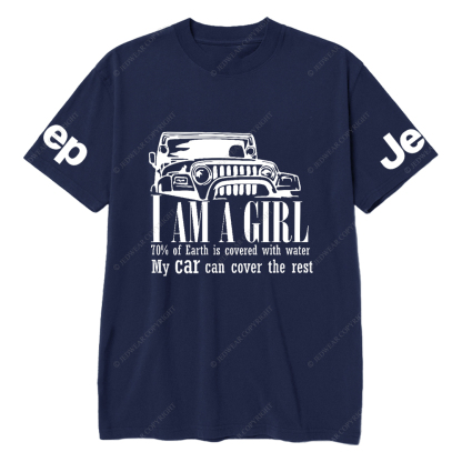 I Am A Girl I Loves My Car Jp T-Shirt