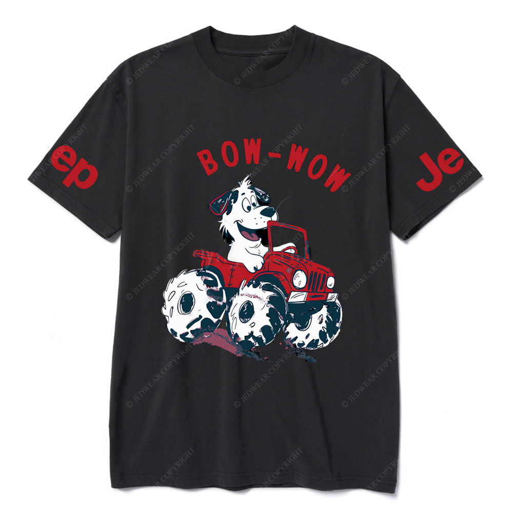 Bow Wow  Dalmatian Driving A Car JP T-Shirt