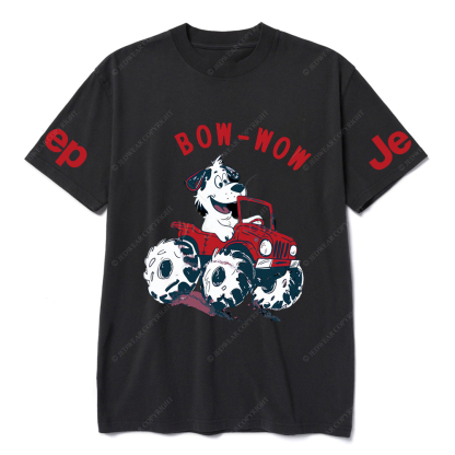 Bow Wow  Dalmatian Driving A Car JP T-Shirt