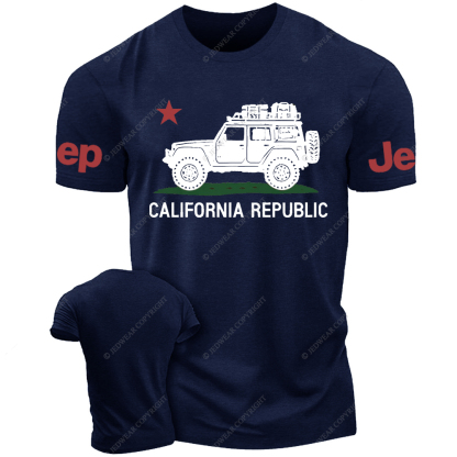 California Republic Military Star Jp T-Shirt