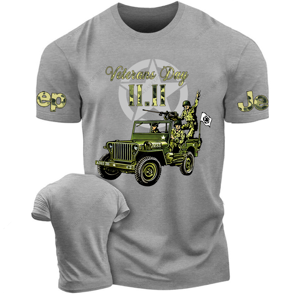 Retro Military Soldiers November 11 Veterans Day Jp T-Shirt