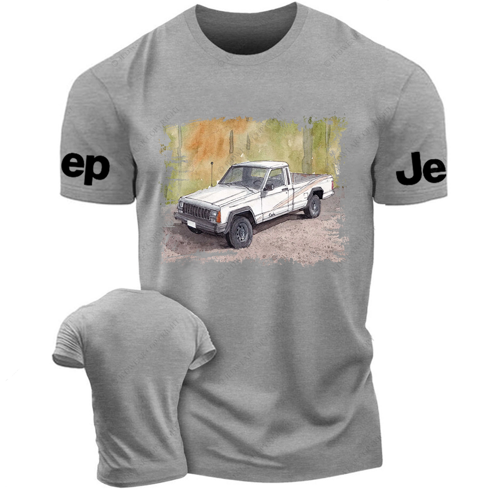 Comanche Pickup Truck Watercolor Painting Art Print Jp T-Shirt