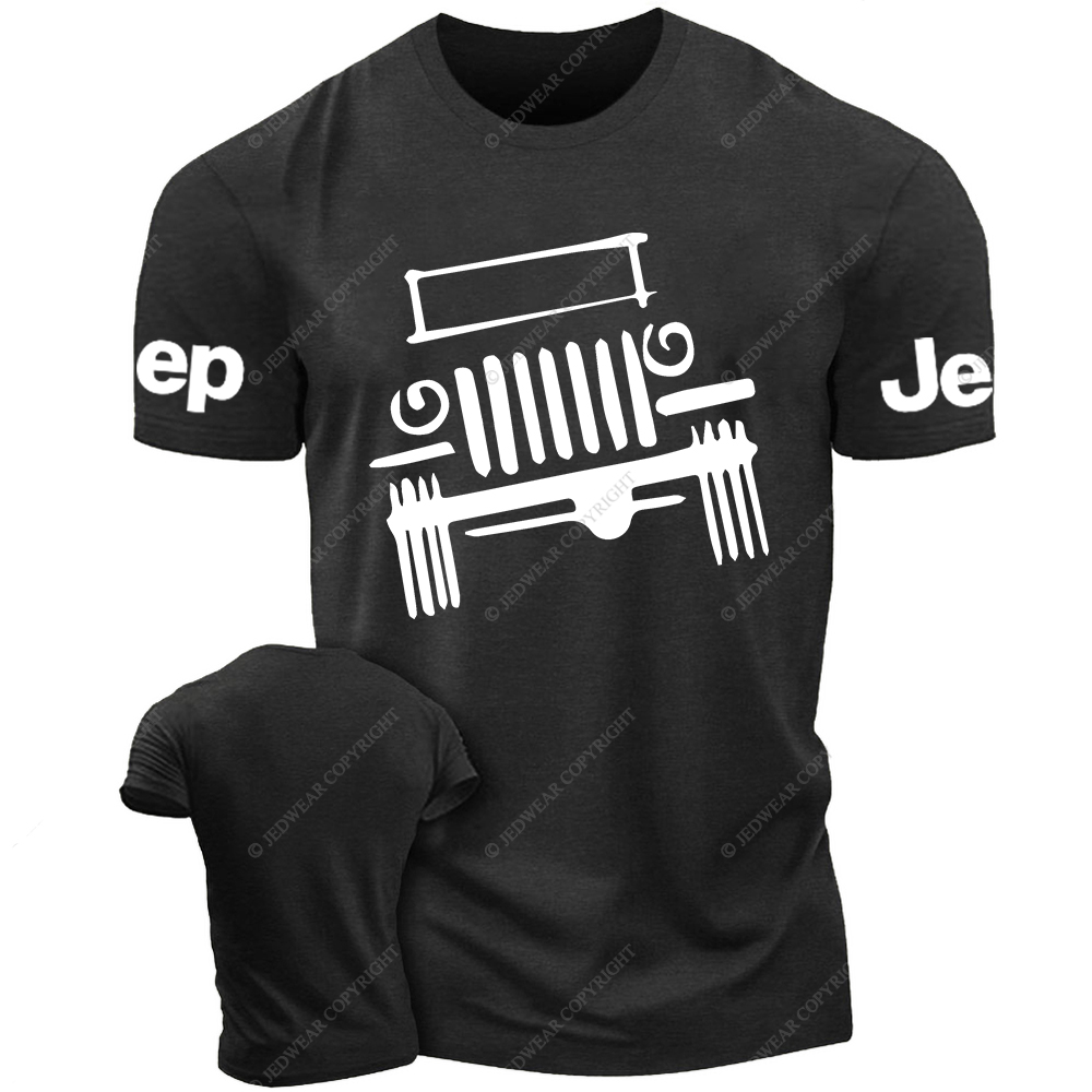 Hand-Painted Line Drawing Off-Road Vehicle Jp T-Shirt