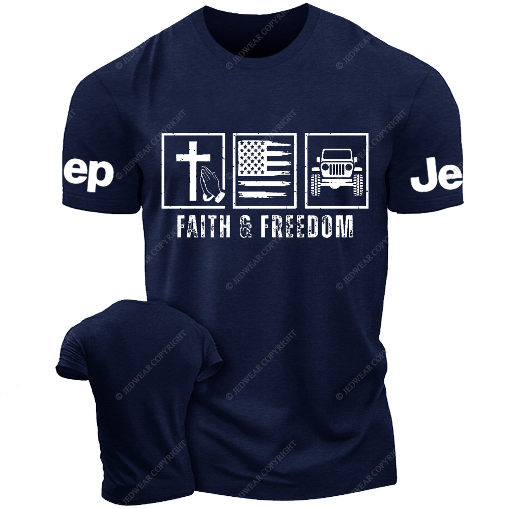 Religion Jesus Faith And Freedom Jp T-Shirt