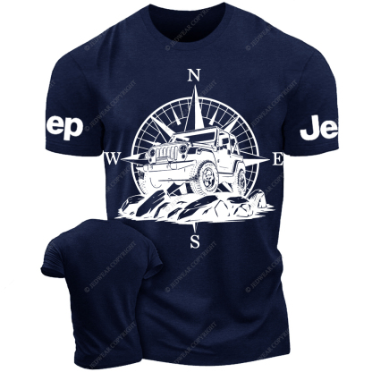 Mountain Compass Silhouette Black And White Sketch Jp T-Shirt
