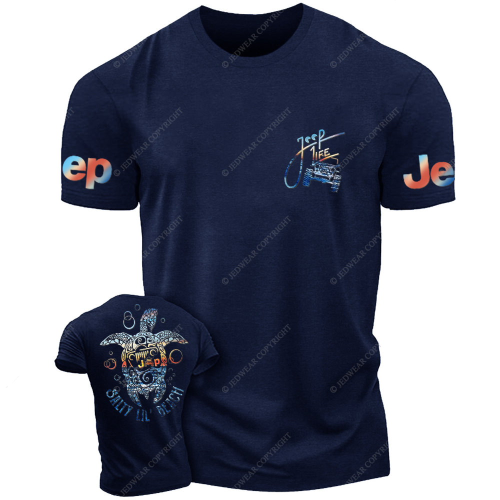 Salty Lil' Beach Summer Turtle Slippers Jp T-Shirt