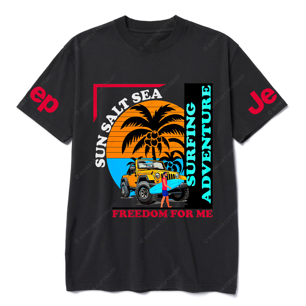Sun Salt Sea Freedom For Me Surfing Adventure JP T-Shirt