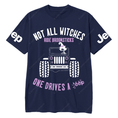 Halloween Not All Witches Ride Broomsticks One Drive A Car Jp T-Shirt