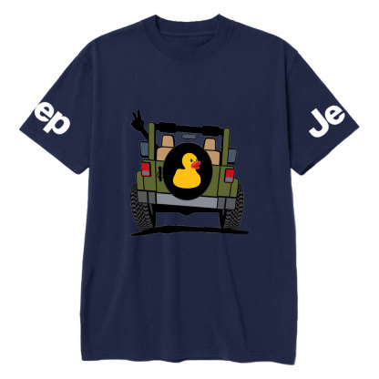 Happy Trails Ahead Duck Casual Printed T-Shirt