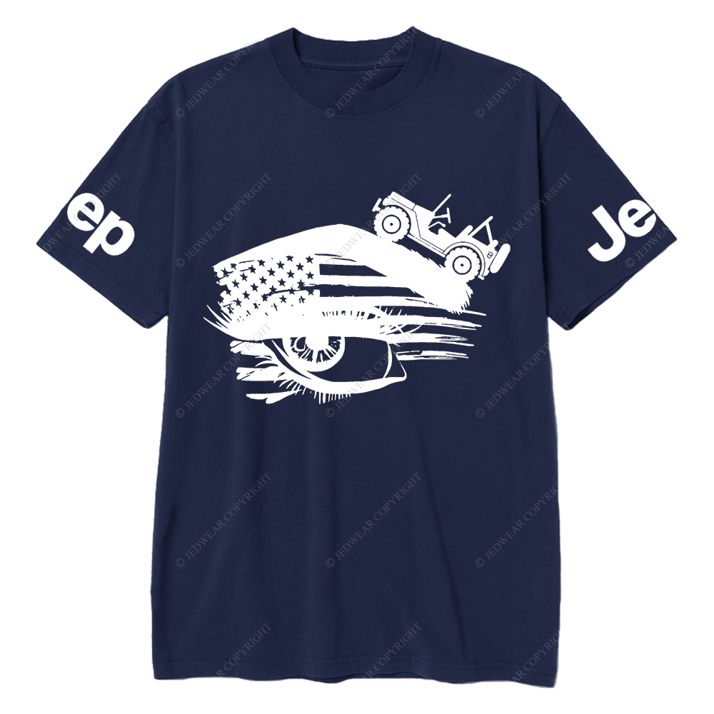 American Flag Eyes Silhouette Jp T-Shirt
