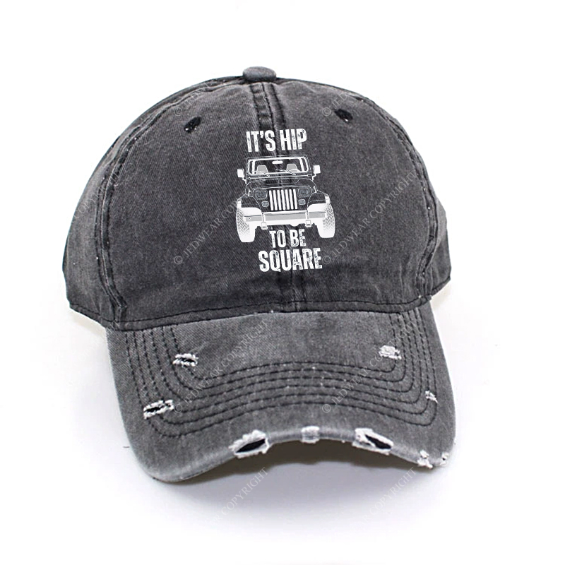 Wrangler YJ It's Hip To Be Square Jp Baseball Cap