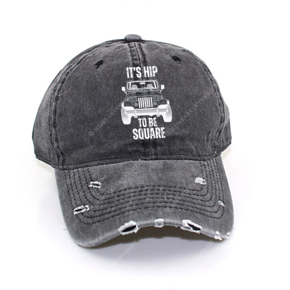 Wrangler YJ It's Hip To Be Square Jp Baseball Cap