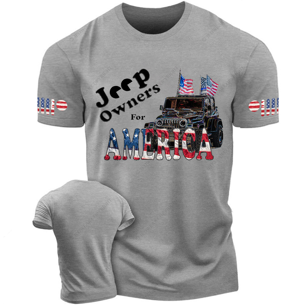 Jp Owners America Flag Art Print Jp T-Shirt