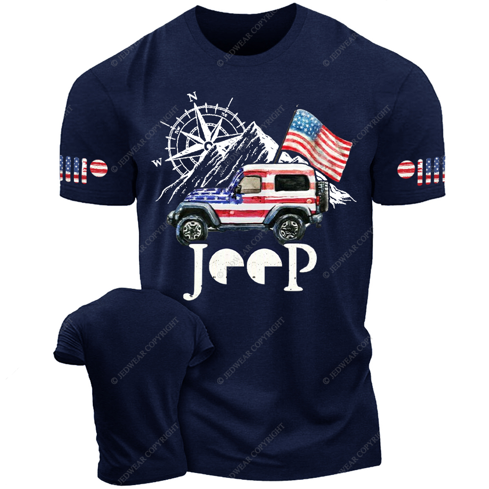 American Flag Compass Jp T-Shirt