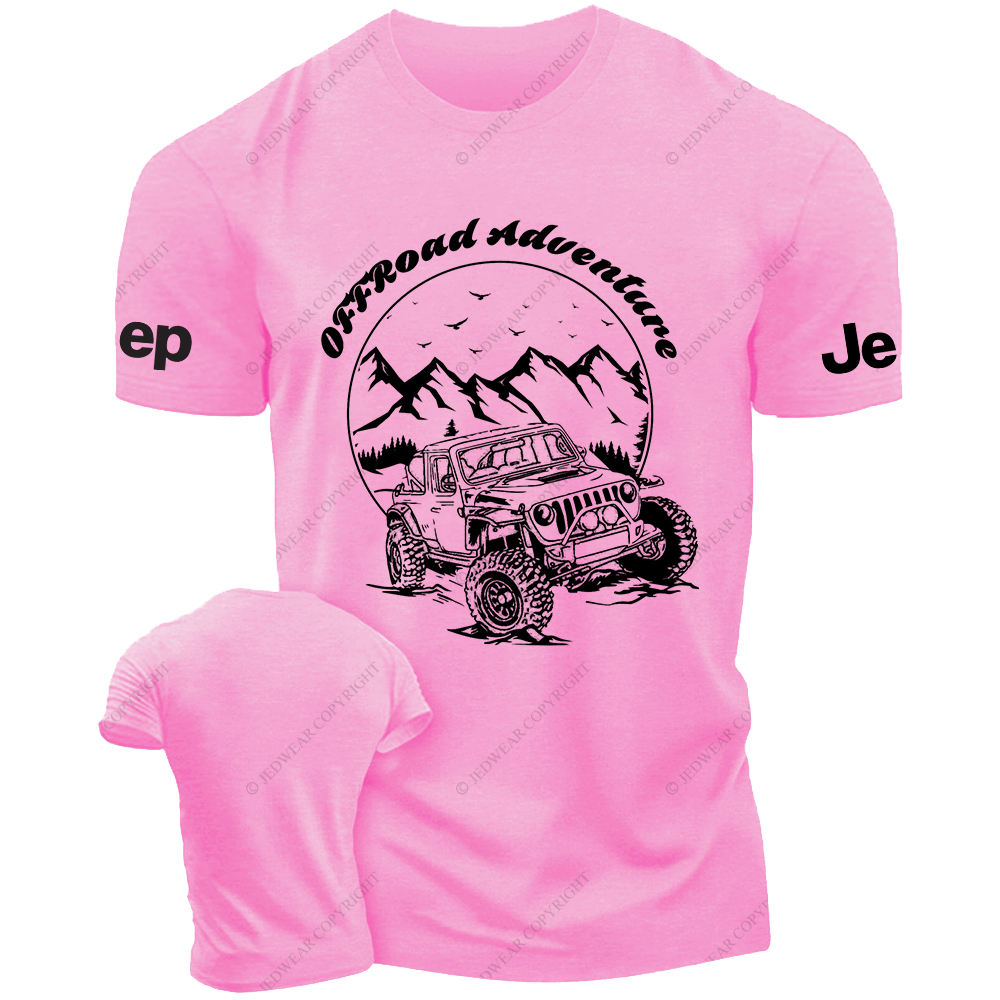 Off-Road Adventure Vehicle On Mountain Road JP T-Shirt