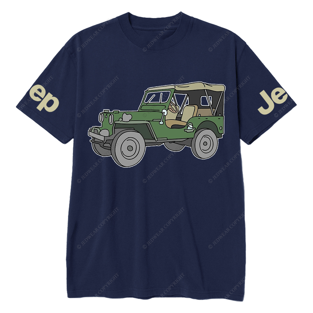 Cartoon Colorful Hand-Painted Jp T-Shirt