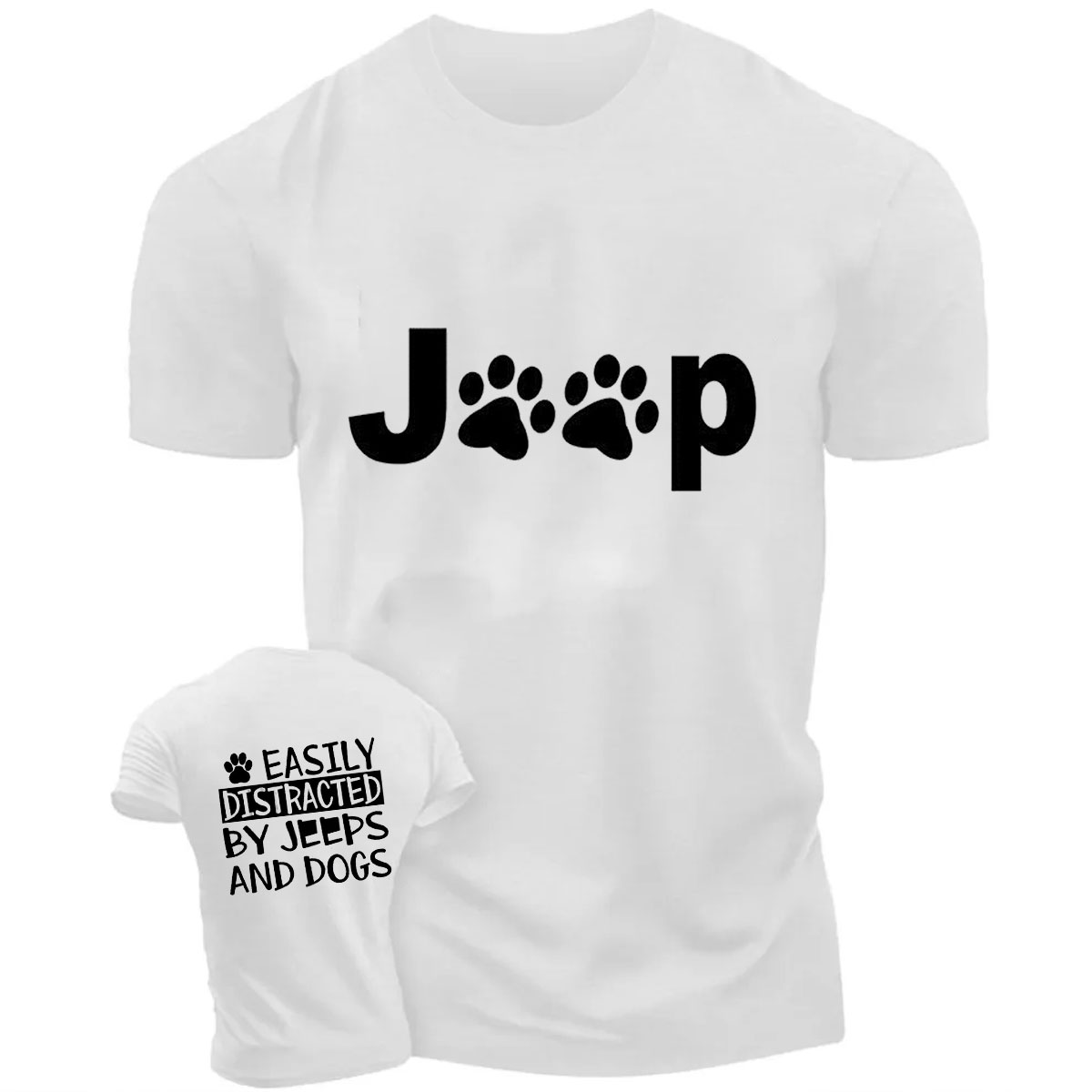 Easily Distracted By Jps And Dos Printed T-Shirt
