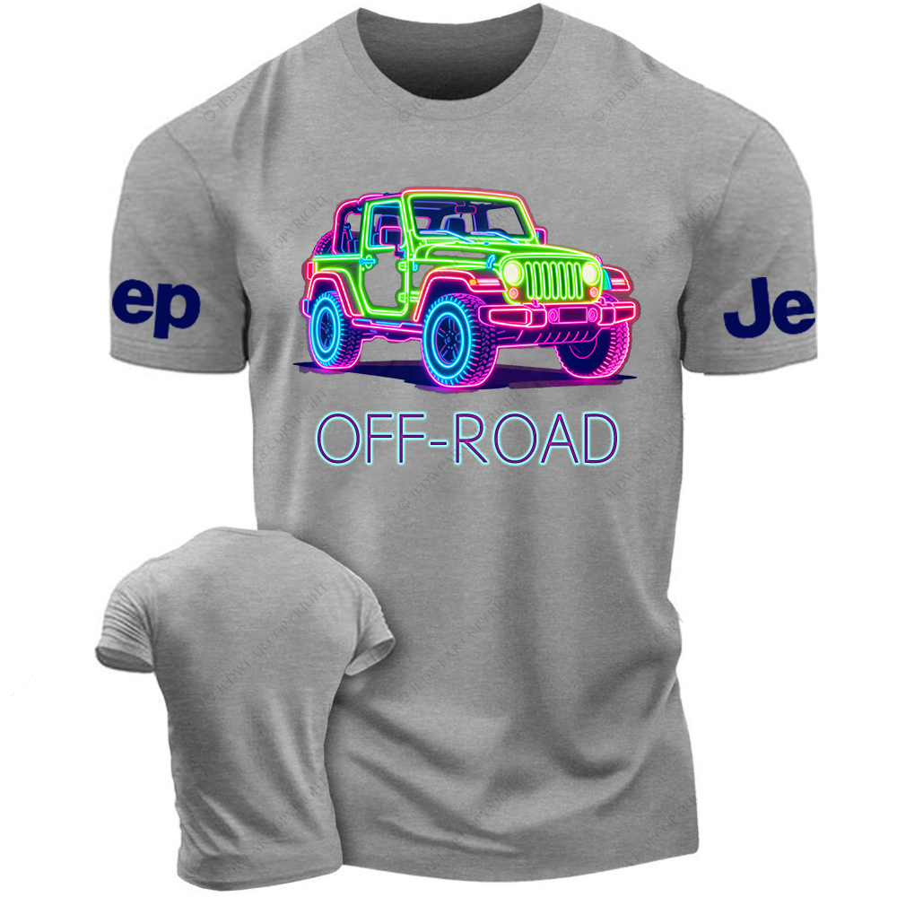 Colorful Neon Lines Car Jp T-Shirt