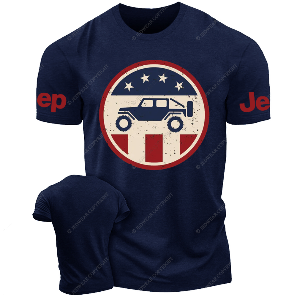 Patriotic Off-Road Adventure Vehicle Jp T-Shirt