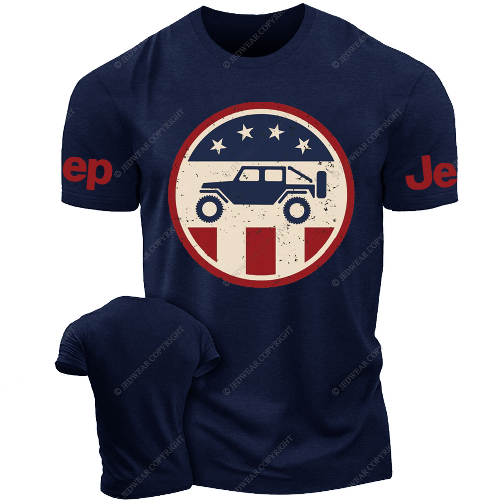Patriotic Off-Road Adventure Vehicle Jp T-Shirt