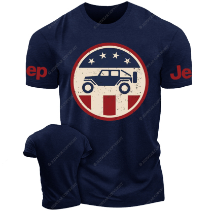 Patriotic Off-Road Adventure Vehicle Jp T-Shirt