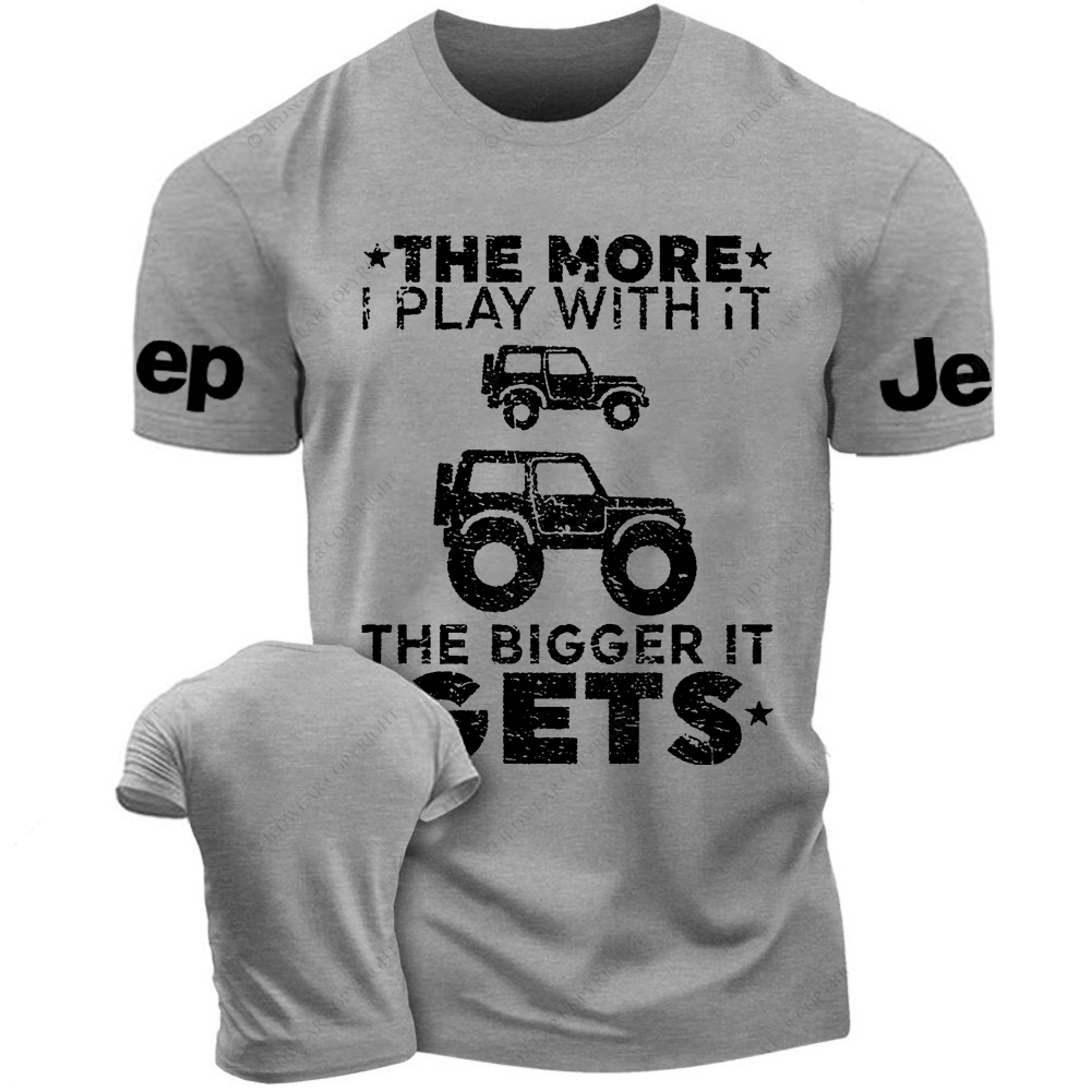 The More I Play With It The Bigger It Gets Funny Truck Owner Jp T-Shirt
